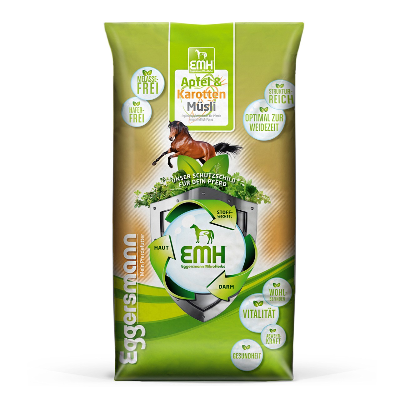 EMH Apfel-Karotten Müsli::Ergänzungsfuttermittel für Pferde
